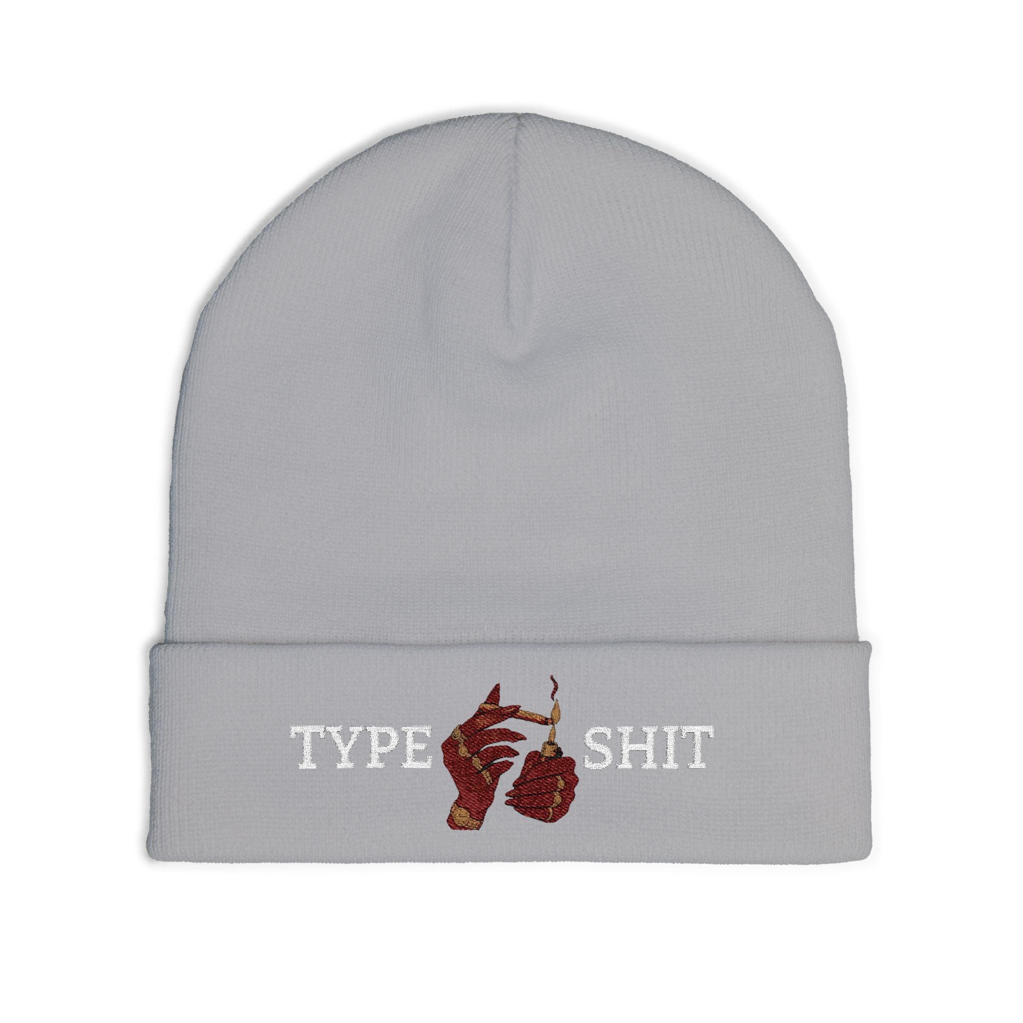 Type Shit Embroidered Beanie