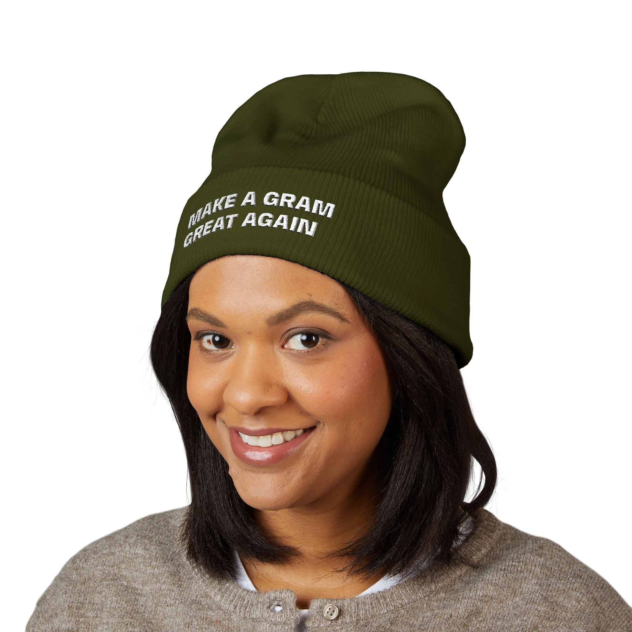 Make a Gram Great Again Embroidered Cuffed Beanie