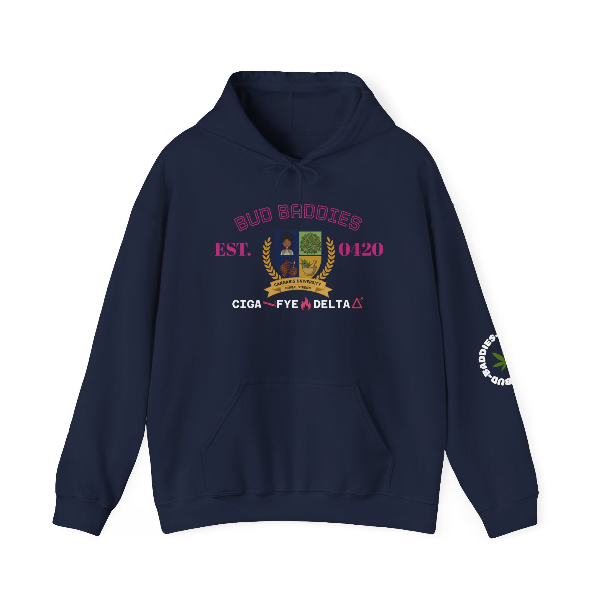 BudBaddies "University" – 'Ciga Fye Delta' Hoodie