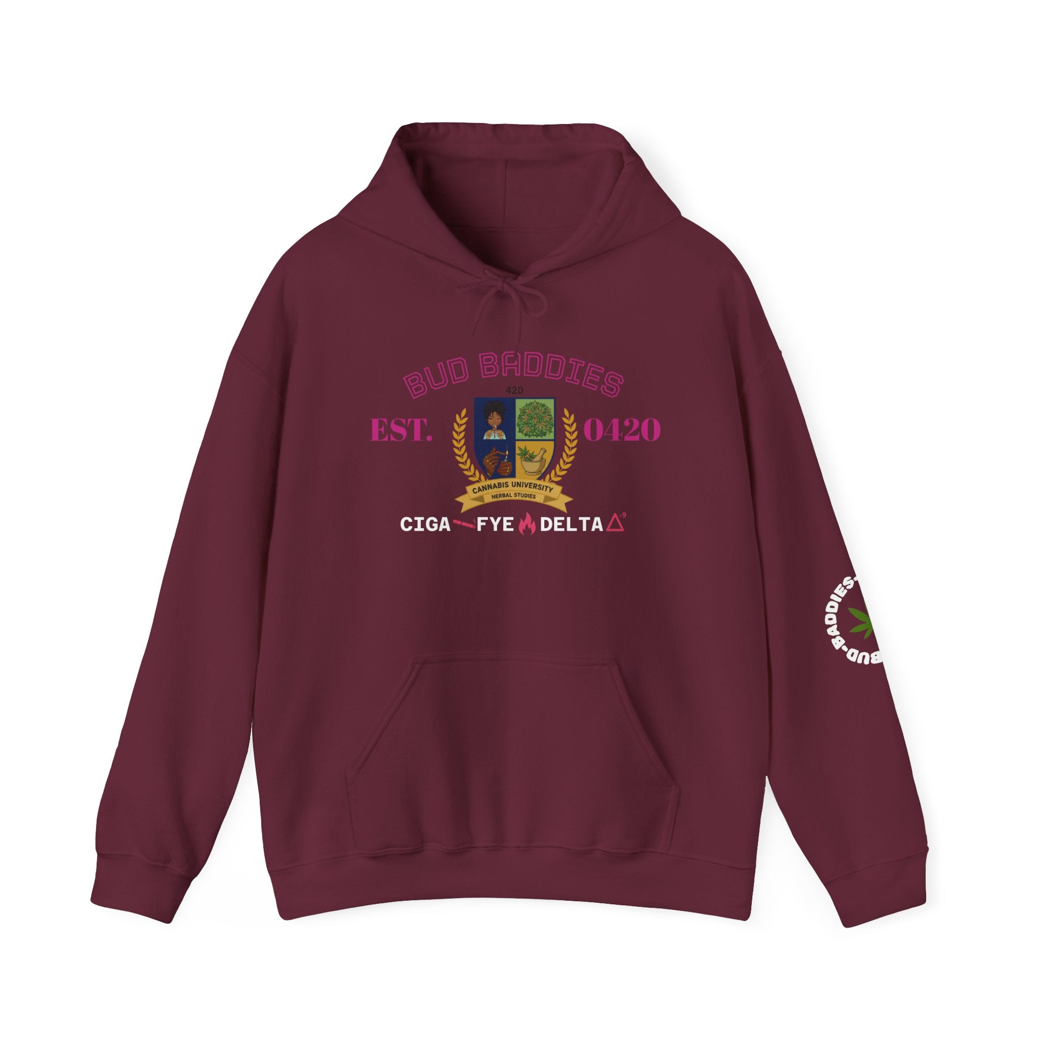 BudBaddies "University" – 'Ciga Fye Delta' Hoodie