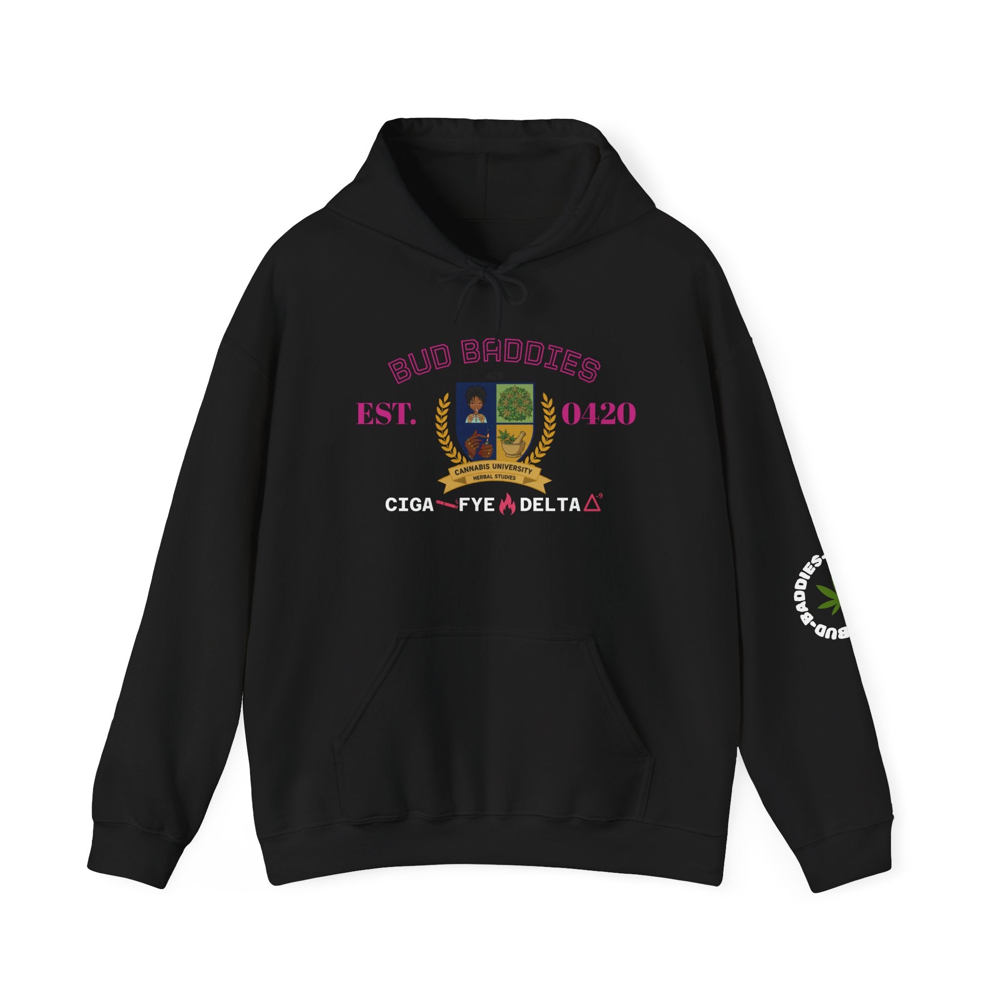 BudBaddies "University" – 'Ciga Fye Delta' Hoodie