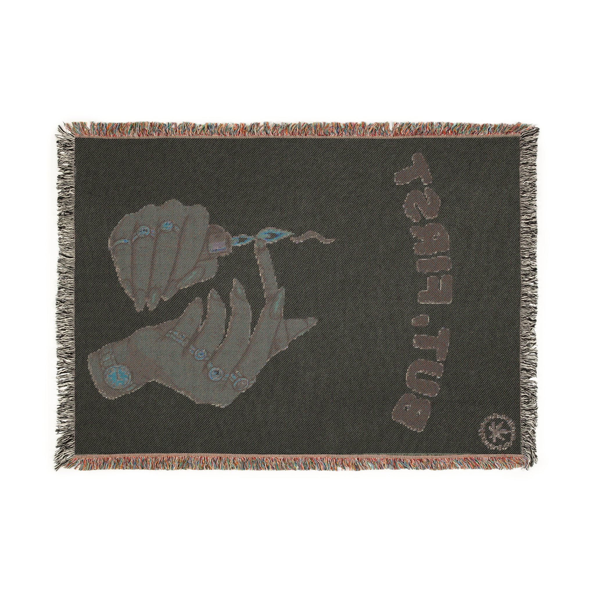 Woven Blanket — "But, First" Cozy Throw