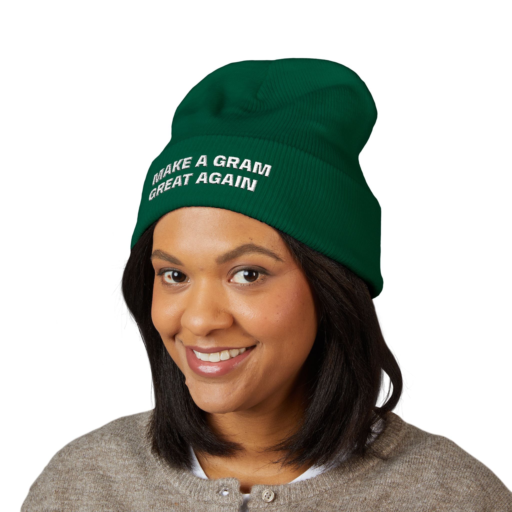 Make a Gram Great Again Embroidered Cuffed Beanie