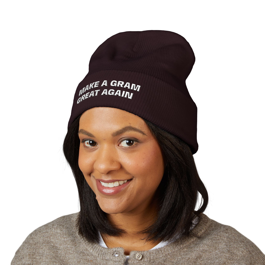 Make a Gram Great Again Embroidered Cuffed Beanie